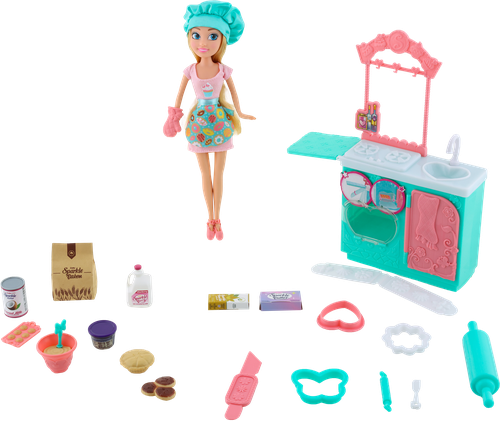 Набор игровой SPARKLE GIRLZ Кукла в пекарне, 10 предметов, Арт. 100183-2023-S001, фотография