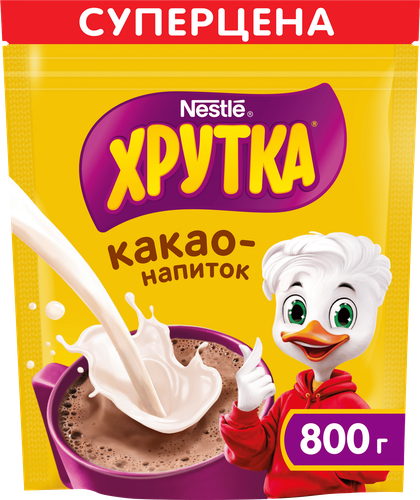Какао-напиток быстрорастворимый ХРУТКА, 800г, детальное фото
