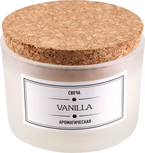 Свеча ароматическая HOMECLUB Vanilla в стеклянной банке, парафин, Арт. TLXXH, картинка
