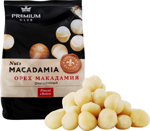 Орех макадамия PREMIUM CLUB очищенная, 100г, картинка