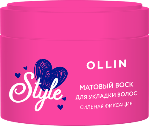 Воск для укладки волос OLLIN Beauty style матовый, сильная фиксация, 50г, фотография