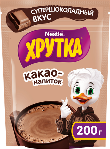 Какао-напиток быстрорастворимый ХРУТКА Супершоколадный, 200г, вид