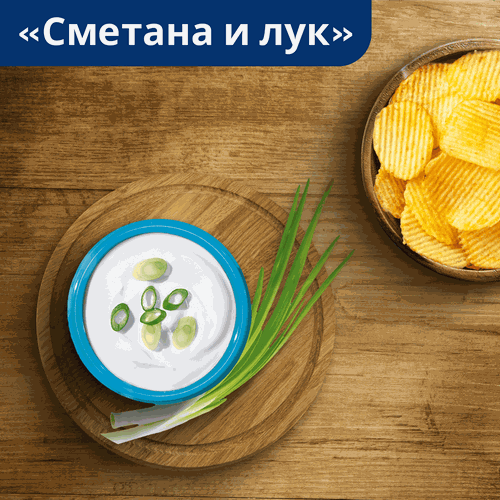 Чипсы картофельные LAY'S со вкусом сметаны и лука, 70г, изображение