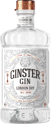 Джин GINSTER London dry 40%, сухой, 0.5л, фото