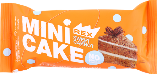 Пирожное протеиновое PROTEINREX Морковный тортик, 40г, картинка