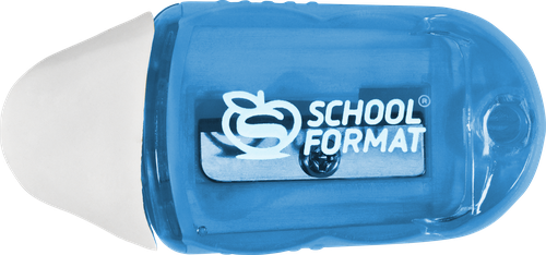 Точилка SCHOOLFORMAT Smart с ластиком, 1 отверстие, в ассортименте, Арт. 211831, изображение