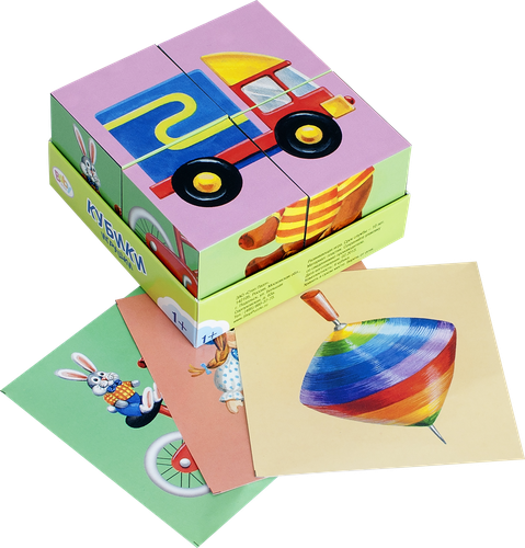 Кубики STEP PUZZLE Baby Step, 4шт, вид