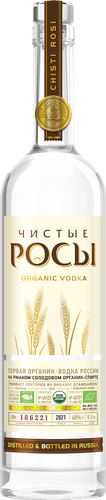 Водка ЧИСТЫЕ РОСЫ из ржаного зерна 40%, 0.5л