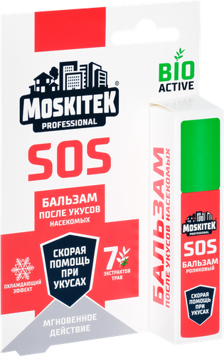 Бальзам после укусов насекомых MOSKITEK, 12мл, детальное фото