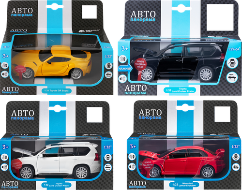 Машинка АВТОПАНОРАМА Легковая 1:30-32, в ассортименте, Арт. JB1251477, JB1251542, фото