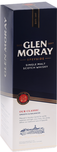 Виски GLEN MORAY Classic Сингл Молт Оур Шотландский односолодовый 40%, 
п/у, 0.7л, детальное фото