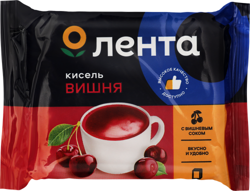 Кисель ЛЕНТА Вишня, 190г, фотография