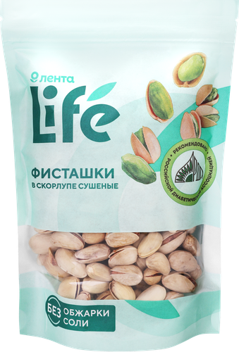 Фисташки ЛЕНТА LIFE сушеные, в скорлупе, 200г, фотография