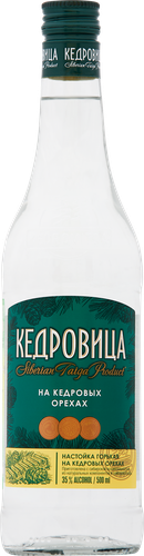 Настойка КЕДРОВИЦА на кедровых орехах 35%, горькая, 0.5л, детальное фото