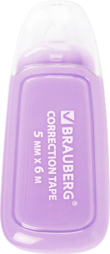 Лента корректирующая BRAUBERG Compact plus pastel, 5мм, Арт. 270551, 6м, детальное фото
