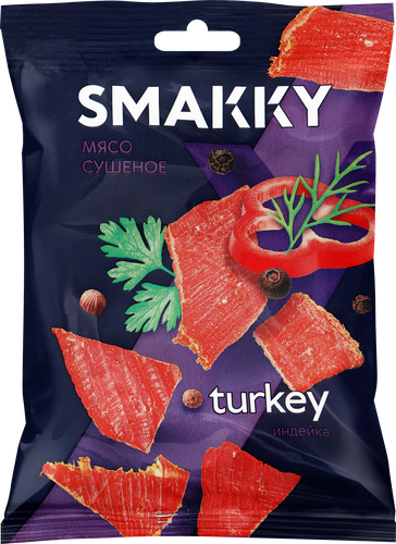 Мясо сушеное SMAKKY Индейка, 30г, картинка