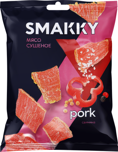 Мясо сушеное SMAKKY Свинина, 30г, фото