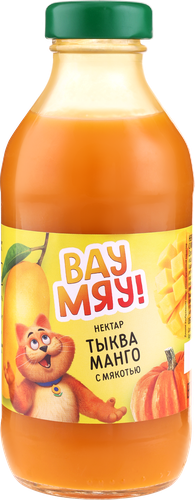 Нектар детский ВАУ МЯУ! Тыква, манго с мякотью, 0.33л, картинка