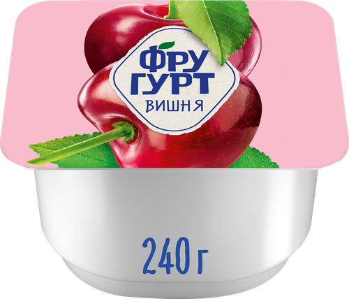 Йогурт ФРУГУРТ Вишня 2%, без змж, 240г, фото