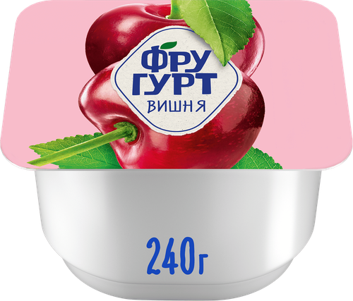 Йогурт ФРУГУРТ Вишня 2%, без змж, 240г, фото