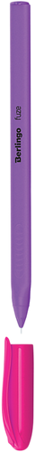 Ручка шариковая BERLINGO Triangle fuze stick, синий, 0,5мм, в ассортименте, Арт. CBp_05218, крупный план