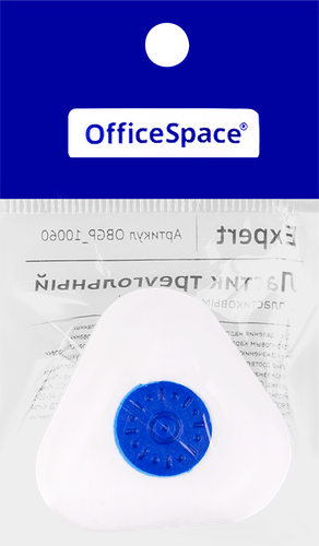 Ластик OFFICESPACE Expert треугольный, 3,7х3,5х0,9см, Арт.OBGP_10060, детальное фото