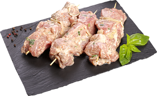 Шашлык из свиного окорока Деликатесный в майонезе ЛЕНТА FRESH, вид