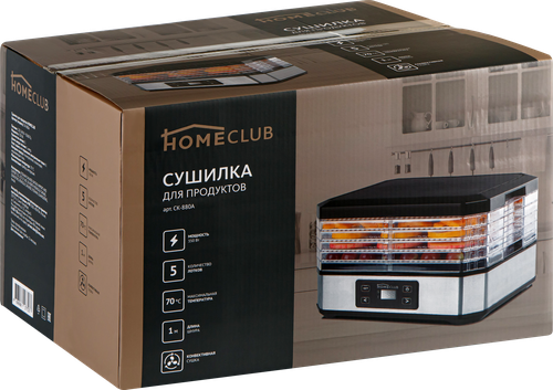 Сушилка для продуктов HOMECLUB 33x26см, 5 уровней, Арт. CK-880A, фото