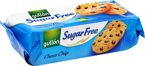 Печенье сдобное GULLON Chocolate Chip, без сахара, 125г, картинка