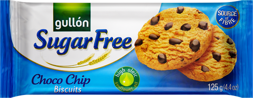 Печенье сдобное GULLON Chocolate Chip, без сахара, 125г, детальное фото