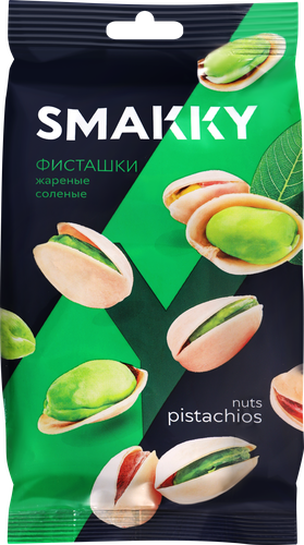 Фисташки SMAKKY жареные подсоленные, 200г, фотография