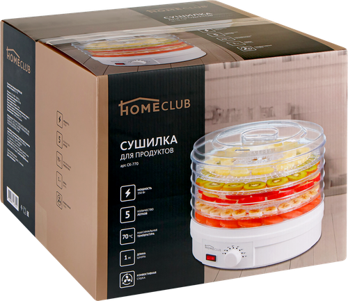 Сушилка для продуктов HOMECLUB 33x33см, 5 уровней, Арт. CK-770, изображение