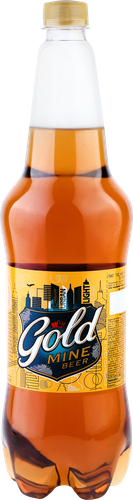 Пиво светлое GOLD MINE BEER пастеризованное 4,6%, 1.15л, фото