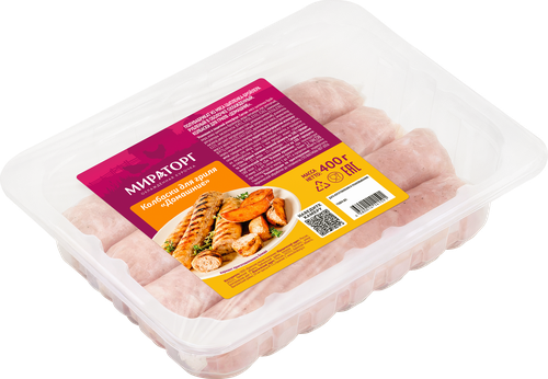 Колбаски МИРАТОРГ Домашние, 400г, вид