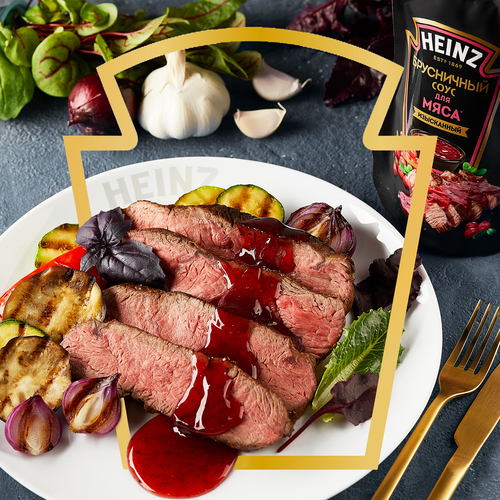 Соус деликатесный HEINZ Брусничный, 200г, картинка