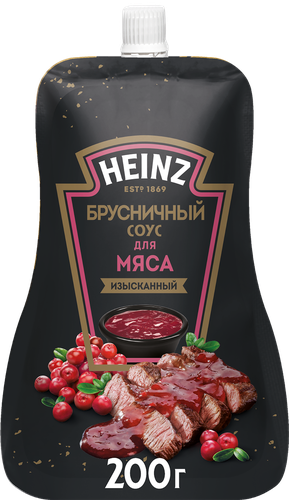 Соус деликатесный HEINZ Брусничный, 200г, фото