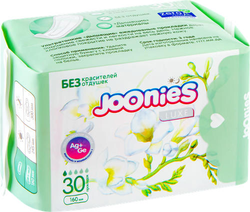 Прокладки ежедневные JOONIES Luxe, 30шт, крупный план
