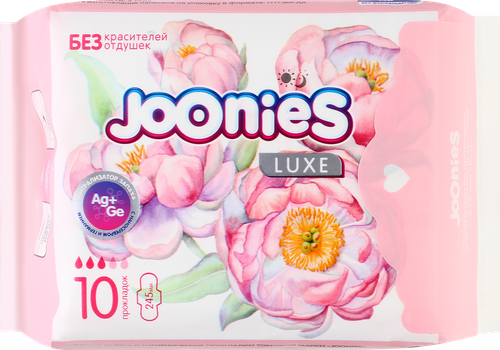 Прокладки гигиенические JOONIES Luxe дневные, 10шт, картинка