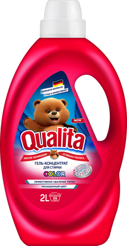 Гель для стирки цветного белья QUALITA, 2л, картинка
