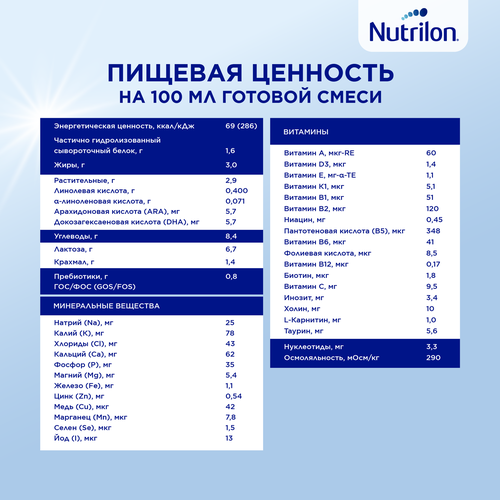 Смесь молочная NUTRILON ГА 2, с 6 месяцев, 800г, изображение