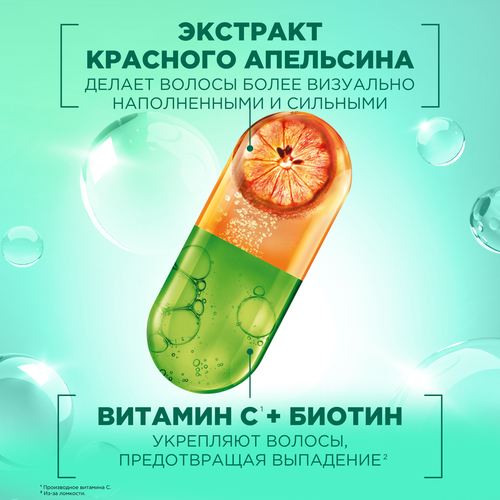 Шампунь для волос FRUCTIS Красный апельсин укрепляющий, 400мл, изображение