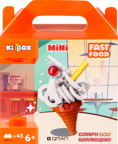 Конструктор KIBOX Фастфуд, в ассортименте, Арт. 35012, крупный план