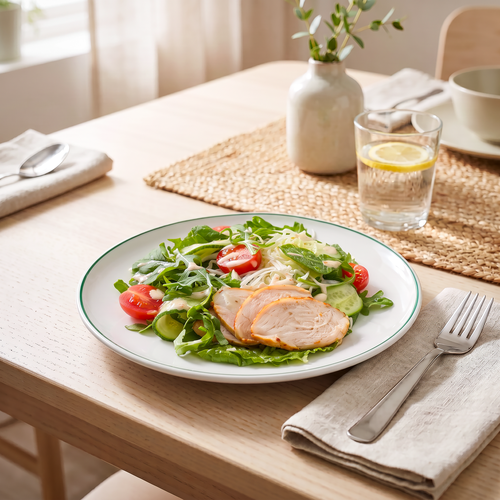 Салат Фреш с куриной грудкой ЛЕНТА FRESH, 150г, детальное фото