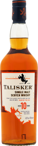 Виски TALISKER Шотландский солодовый 10 лет 45,8%, п/у, 0,7л, фотография