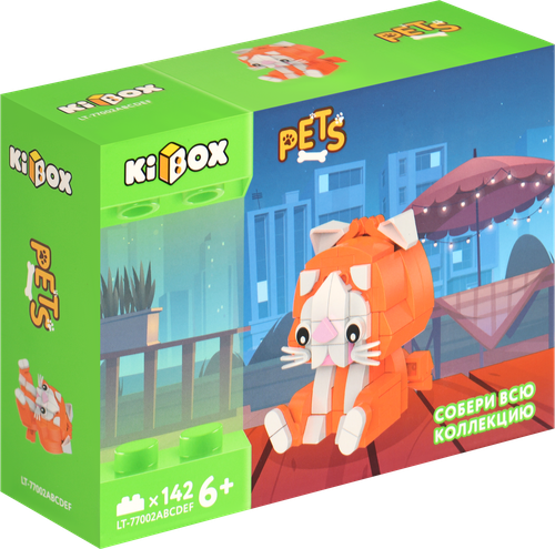 Конструктор KIBOX Кот Перс, 142 детали, Арт. 41104, изображение