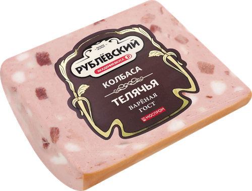 Колбаса вареная РУБЛЁВСКИЙ Телячья, 400г, фото
