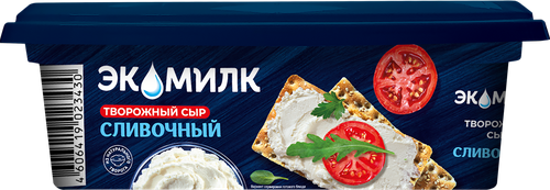 Сыр творожный ЭКОМИЛК 60%, без змж, 120г, фото