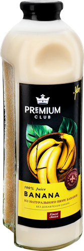 Сок PREMIUM CLUB Банановый восстановленный, 0.93л, крупный план