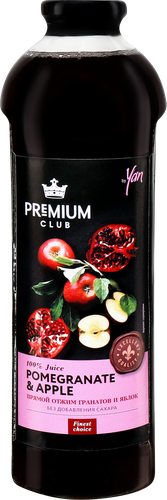 Сок PREMIUM CLUB Гранат, яблоко прямого отжима, 0.93л, детальное фото