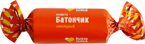 Конфеты ВЫБОР СЕМЬИ Батончик шоколадный, неглазированные, весовые, крупный план